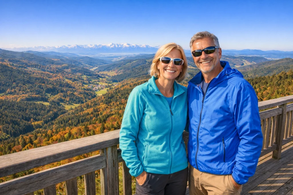 Beste Aussichtspunkte Schwarzwald Todtnauberg am Hochkopf Aussichtsturm mit Fernblick